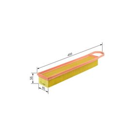 Bosch F026400050 C3 C4 Berlingo P207 P308 P3008 Partner Tepee Hava Filtresi