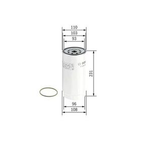Bosch F026402038 Daf CF XF XF 105 XF XF CF 75 CF Yakıt Filtresi