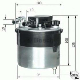 Bosch F026402204 Sensörsüz Fiesta IV Focus Cmax Focus II Mazda 2 Yakıt Filtresi