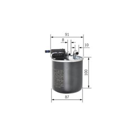 Bosch F026402837 Mercedes A Klasse W176 A 180 CDI Blueefficiency Yakıt Filtresi