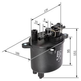 Bosch F026402846 P407 P508 P607 C5 C8 Mondeo Yakıt Filtresi
