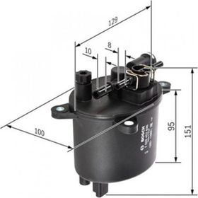 Bosch F026402846 P407 P508 P607 C5 C8 Mondeo Yakıt Filtresi