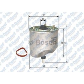 Bosch F026402862 Fiat Peugeot Toyota Yakıt Filtresi