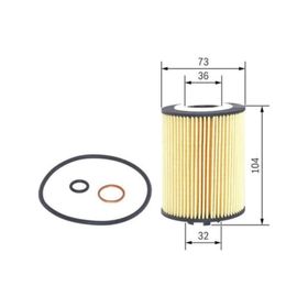 Bosch F026407010 BMW E53 X5 4.4i 4.8is E60 545i E61 545i E63 645ci Yağ Filtresi