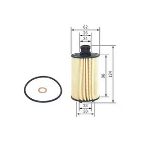 Bosch F026407154 Ssangyong 671 180 30 09 Yağ Filtresi