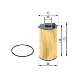 Bosch F026407154 Ssangyong 671 180 30 09 Yağ Filtresi