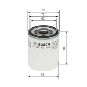 Bosch F026407245 Yağ Filtresi