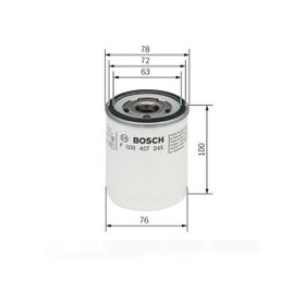 Bosch F026407245 Yağ Filtresi