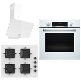 Bosch & Ferre Resaon HBF534EW3T - SS206 - D087 Beyaz 3'lü Ankastre Set