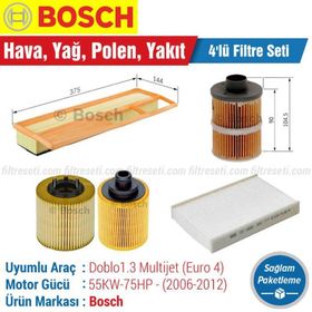 Bosch Fiat Doblo 1.3 Multijet 2006 2012 199A2 Filtre Bakım Seti