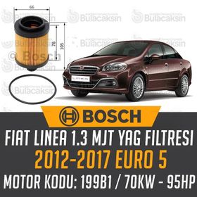 Bosch Fiat Linea 1.3 Multijet Euro 5 2012-2017 Yağ Filtresi