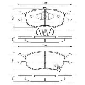 Bosch Fiat Panda 1.2 2010-2019 Ön Fren Balatası