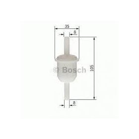 Bosch Fiat Panda 1000 ACT 1987-1991 Benzin Filtresi
