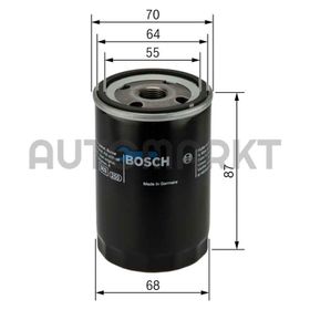 Bosch Fiat Punto Evo 1.2 8V 2009-2011 Yağ Filtresi