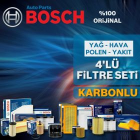 Bosch Ford C-Max 1.6 TDCI 2007-2010 4'lü Karbonlu Filtre Bakım Seti