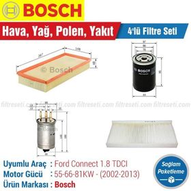 Bosch Ford Transit Connect 1.8 TDCI 2002 2013 Filtre Bakım Seti
