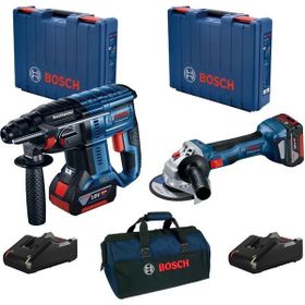 Bosch Gbh 180 ve Gws 180 2x4 A Akülü Kırıcı ve Delici Taşlama Seti