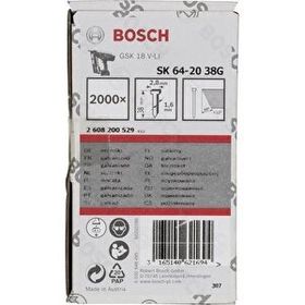 Bosch GNH 18V-64M 38 mm 2000 Adet Uyumlu Başsız Çivi