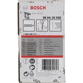 Bosch GNH 18V-64M 50 mm 2000 Adet Uyumlu Başsız Çivi