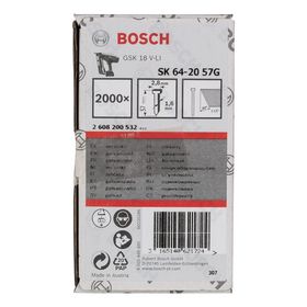 Bosch GNH 18V-64M 63 mm 2000 Adet Uyumlu Başsız Çivi