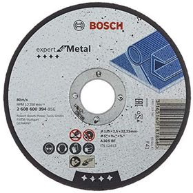 Bosch Gri 125 mm Düz Metal Kesme Diski