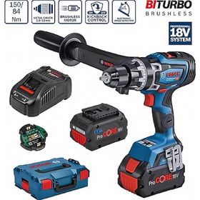 Bosch GSB 18V-150 C Çift Akülü 8 Ah Darbeli Vidalama Makinesi