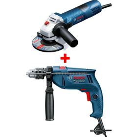 Bosch GSB 550 Darbeli Matkap + Bosch GWS 7-115 Profesyonel Avuç Taşlama Makinesi