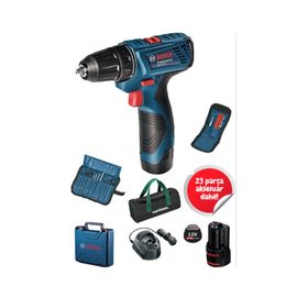 Bosch GSR 120 LI Çift Akülü 23 Parça Uç Matkap