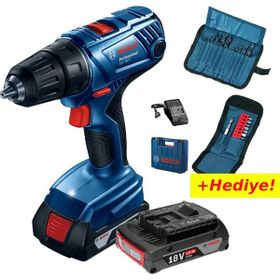 Bosch GSR 180-Li 2x2 Ah Akülü Vidalama Makinesi + 23 Parça Set