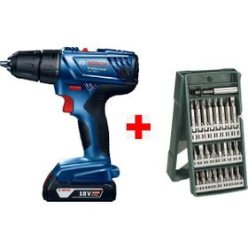 Bosch GSR 180-Li Akülü Vidalama Şarjlı Matkap + Parça Set Vidalama