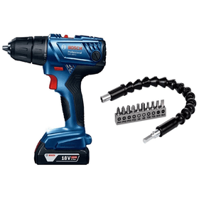 Bosch GSR-180 Şarjlı Vidalama Matkap + Esnek Bükülebilir Uzatma Kablo