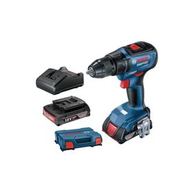 Bosch GSR 18V-50 + 2 x 2 Ah Kömürsüz Akülü Delme Vidalama