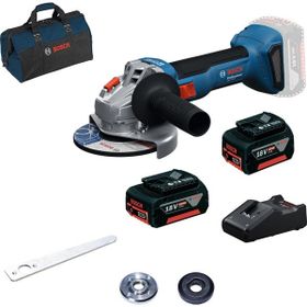 Bosch GWS 18V-8 2x4 Ah Akülü Taşlama Makinesi