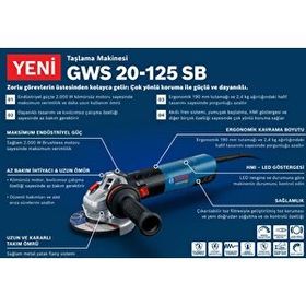 Bosch GWS 20-125 SB Avuç Taşlama Makinesi
