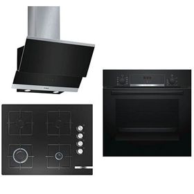 Bosch HBF514BB0T - POP7C6O12O - DWK065G60T 3'lü Siyah Ankastre Set