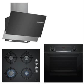 Bosch HBF514BB1T - POP6C6O10O - DWK65AD60R 3'lü Ankastre Set