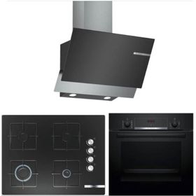 Bosch HBF514BB1T - POP7C6O12O - DWK65AD60R Siyah 3'lü Ankastre Set