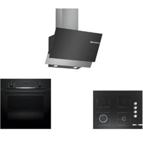 Bosch HBF534EB3T - POP7C6O12O - DWK65AD60R 3'lü Siyah Ankastre Set