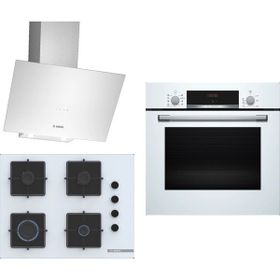 Bosch HBF534EW3T - POP7C2P30O - DWK64PJ20T Beyaz 3'lü Ankastre Set