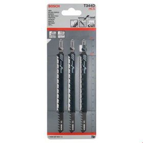 Bosch Hızlı Kesim Serisi Ahşap İçin T 344 D 3 Lü Paket Dekupaj Testeresi Bıçağı
