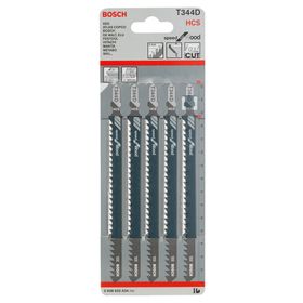 Bosch Hızlı Kesim Serisi Ahşap İçin T 344 D 5 Li Paket Dekupaj Testeresi Bıçağı