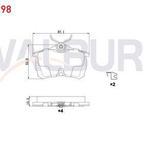 Bosch Honda Accord 2.0 1998-2008 Arka Fren Balatası