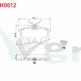 Bosch Honda Accord 2.0 1998-2008 Arka Fren Balatası