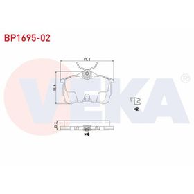 Bosch Honda Accord 2.0 1998-2008 Arka Fren Balatası