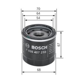 Bosch Honda Civic 1.5i 16V Hatchback 1995-2001 Yağ Filtresi