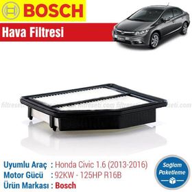 Bosch Honda Civic 1.6 FB7 2013-2016 Hava Filtresi