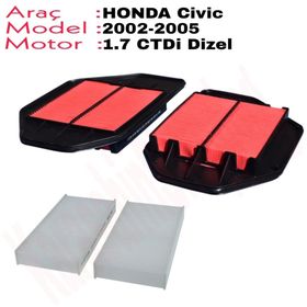 Bosch Honda Civic 1.7i Coupe Polen Filtresi