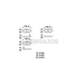 Bosch Honda Civic ES 1.6 2001-2006 Ön Fren Balatası