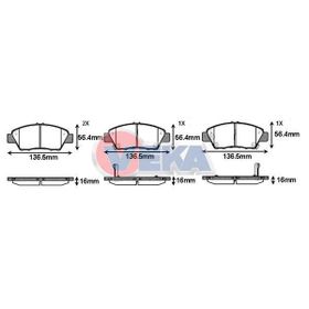 Bosch Honda Jazz 1.4 2002-2008 Ön Fren Balatası