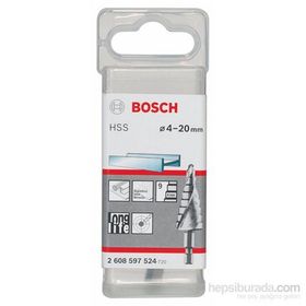 Bosch HSS 4-20 mm 9 Kademeli Metal Matkap Ucu